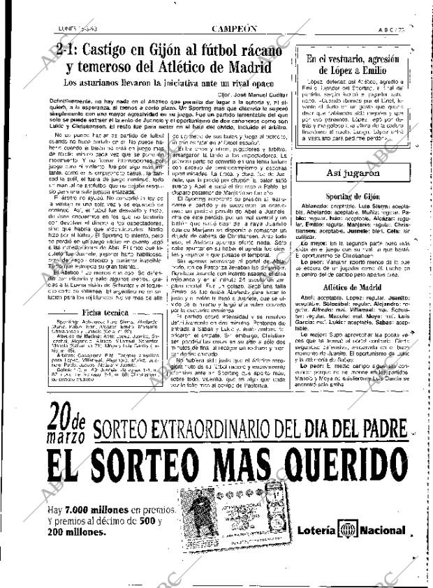 ABC MADRID 15-03-1993 página 73