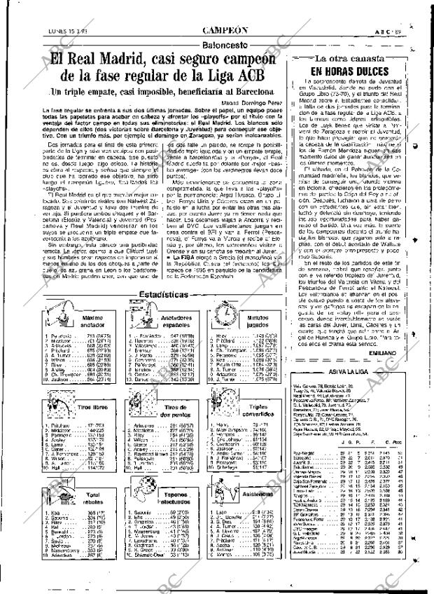 ABC MADRID 15-03-1993 página 89