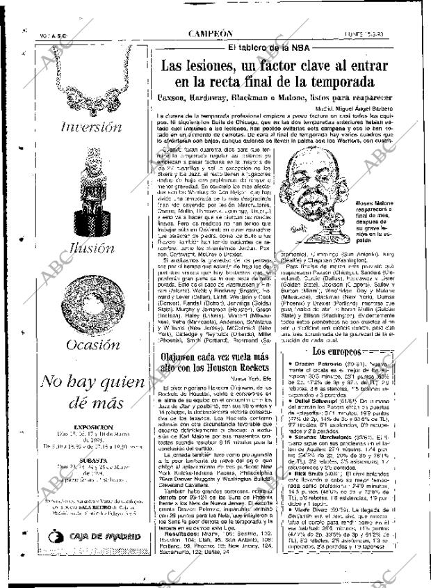 ABC MADRID 15-03-1993 página 90