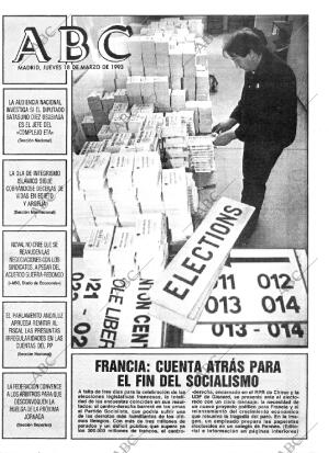 ABC MADRID 18-03-1993 página 1