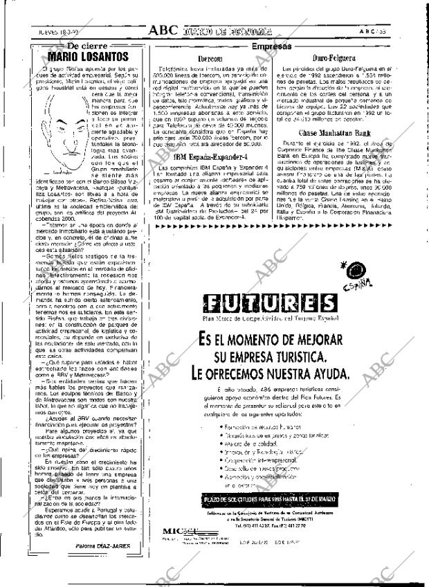 ABC MADRID 18-03-1993 página 53