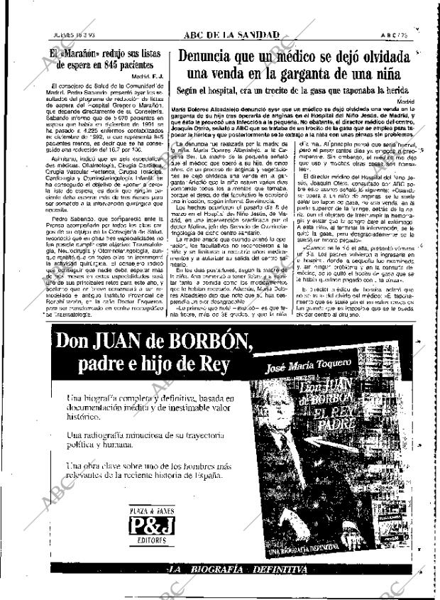 ABC MADRID 18-03-1993 página 73