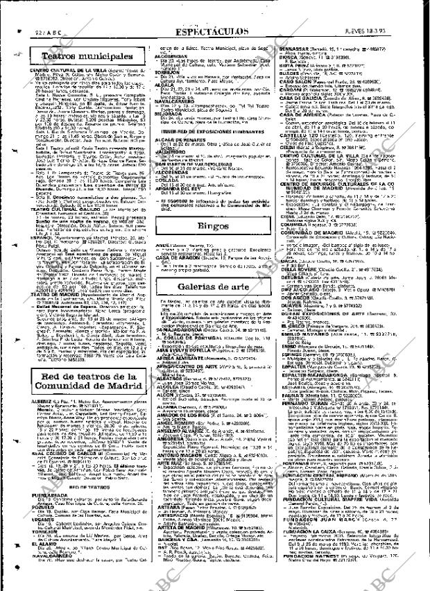ABC MADRID 18-03-1993 página 92