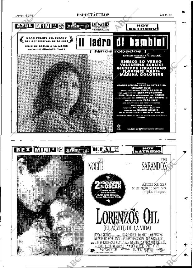 ABC MADRID 18-03-1993 página 95