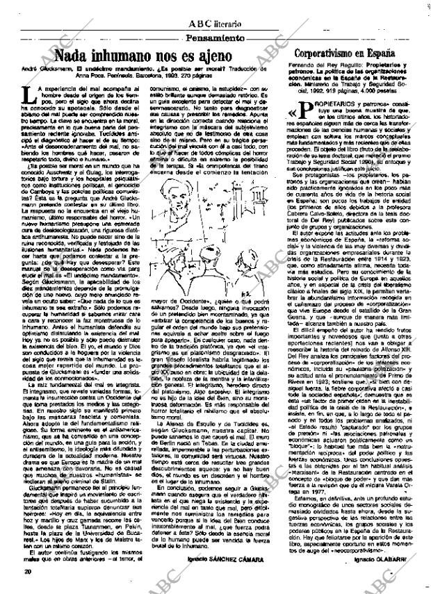 CULTURAL MADRID 19-03-1993 página 20