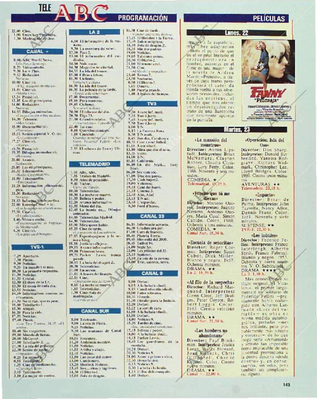 BLANCO Y NEGRO MADRID 21-03-1993 página 143