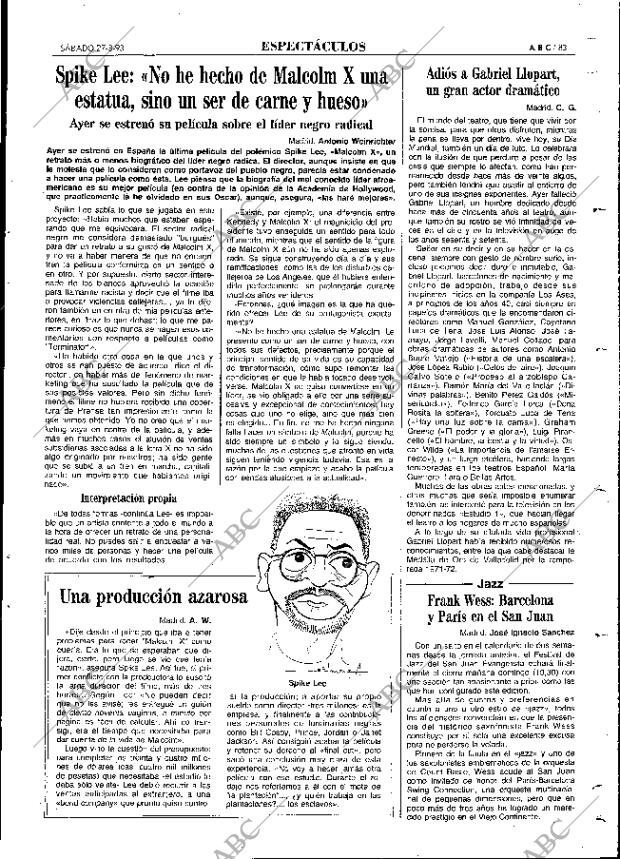 ABC MADRID 27-03-1993 página 83
