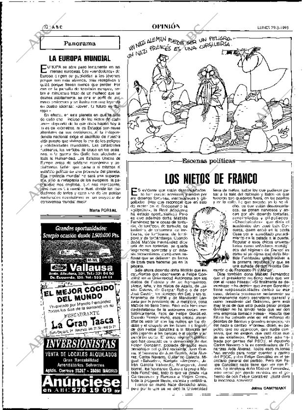 ABC MADRID 29-03-1993 página 22