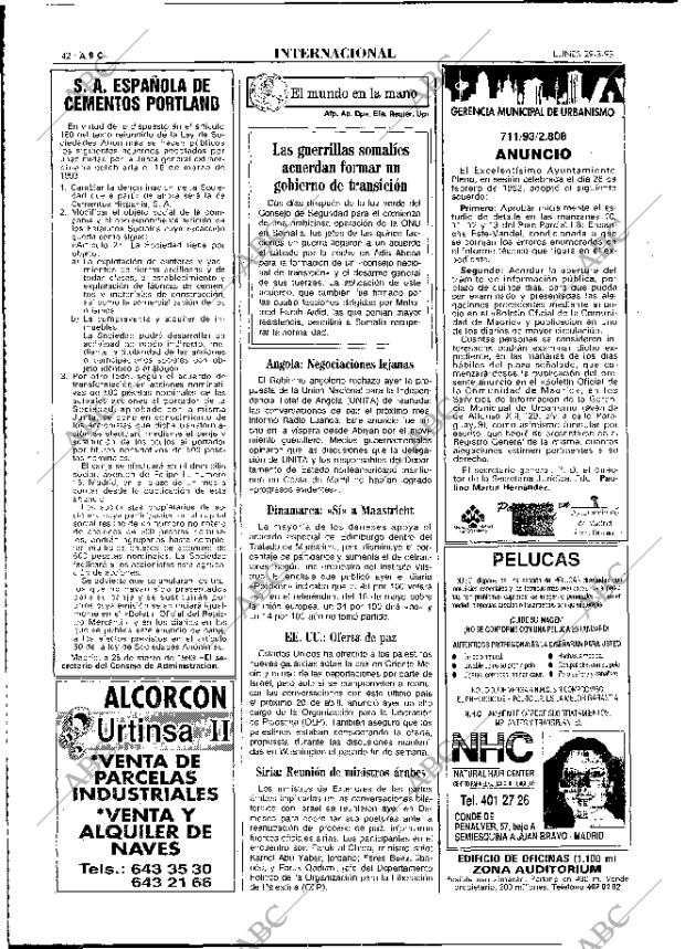 ABC MADRID 29-03-1993 página 42