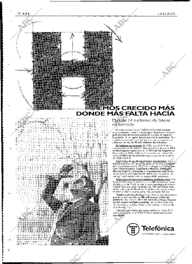 ABC MADRID 29-03-1993 página 76
