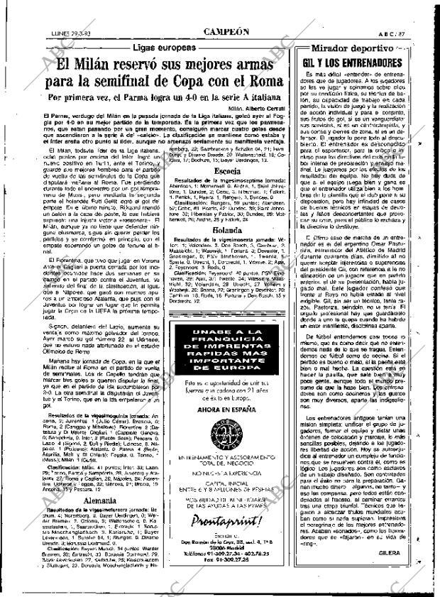 ABC MADRID 29-03-1993 página 87