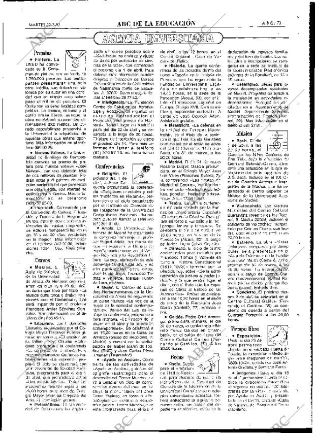 ABC MADRID 30-03-1993 página 73