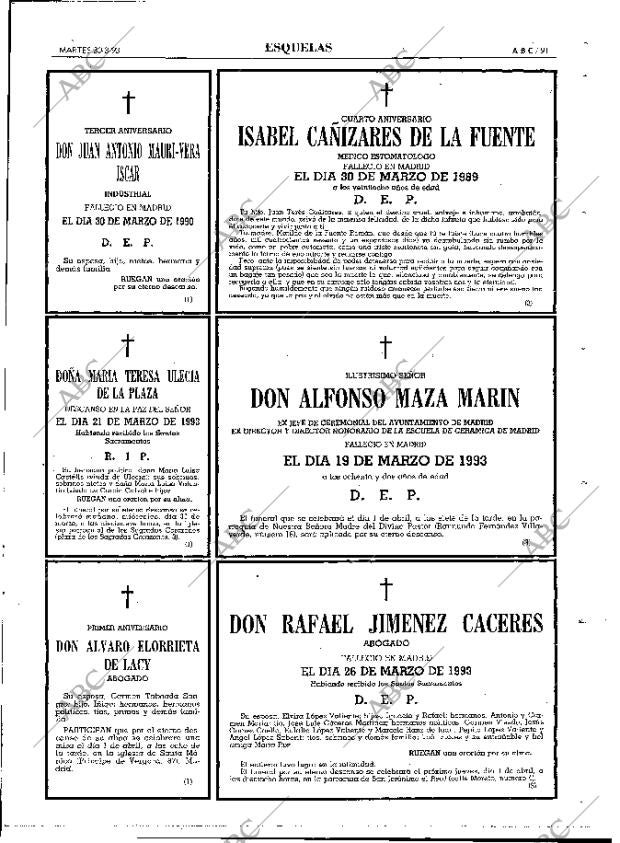 ABC MADRID 30-03-1993 página 91
