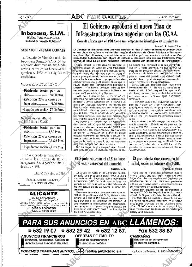 ABC MADRID 07-04-1993 página 40