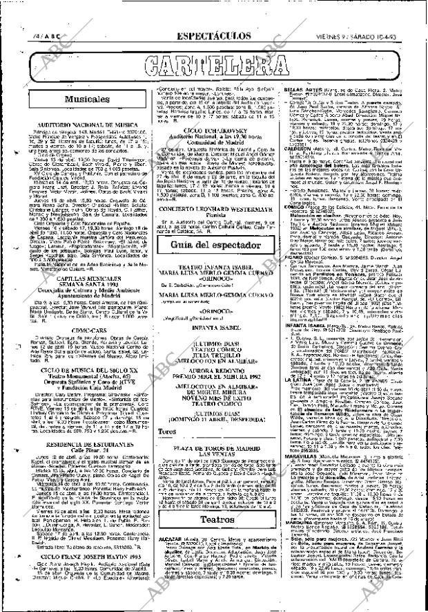 ABC MADRID 09-04-1993 página 74