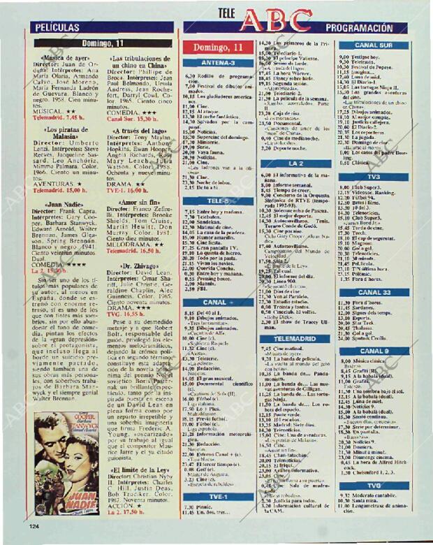 BLANCO Y NEGRO MADRID 11-04-1993 página 124