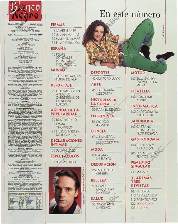 BLANCO Y NEGRO MADRID 11-04-1993 página 3