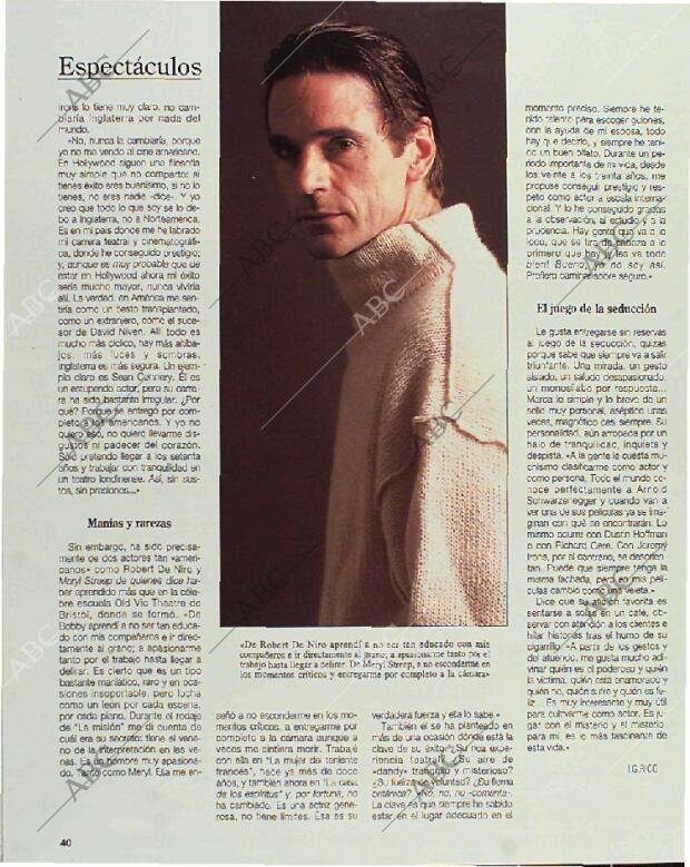 BLANCO Y NEGRO MADRID 11-04-1993 página 40