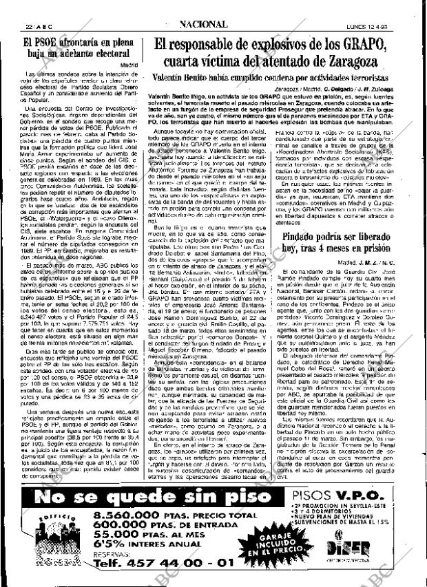 ABC SEVILLA 12-04-1993 página 22