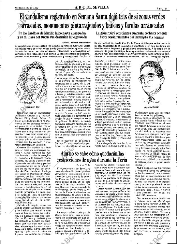 ABC SEVILLA 14-04-1993 página 51