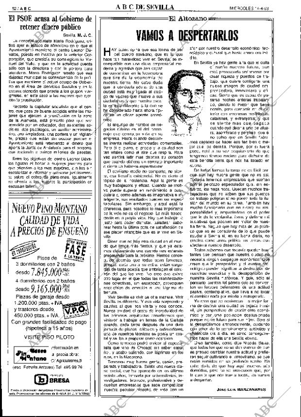 ABC SEVILLA 14-04-1993 página 52