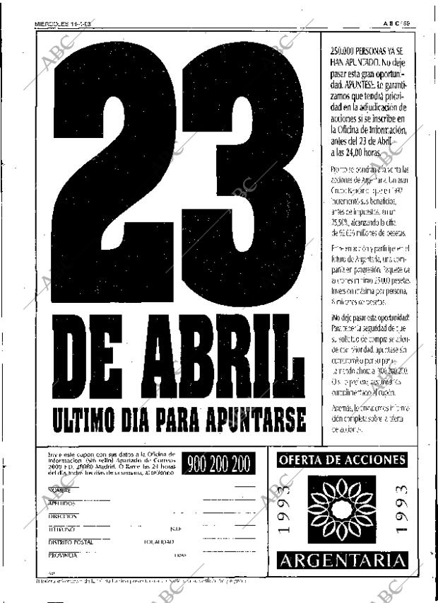 ABC SEVILLA 14-04-1993 página 59