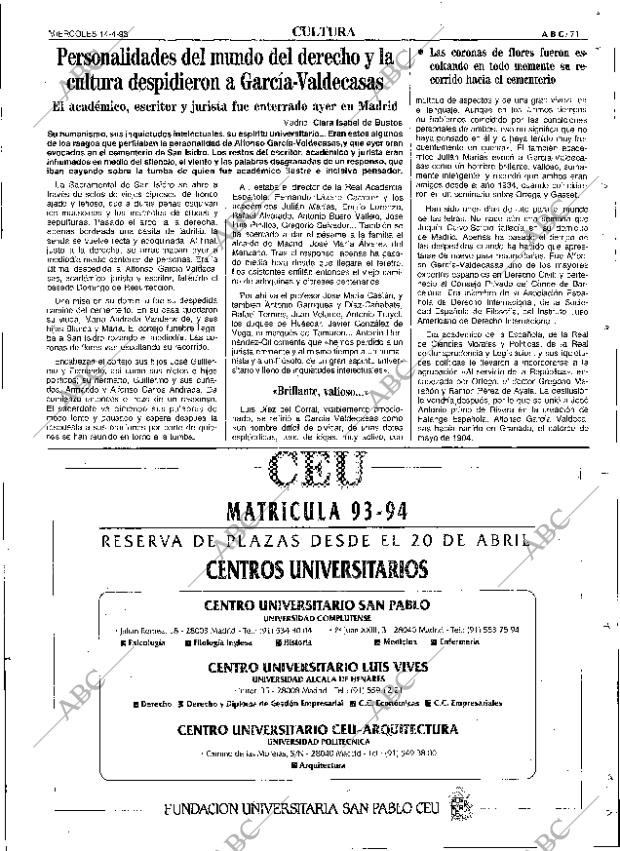 ABC SEVILLA 14-04-1993 página 71