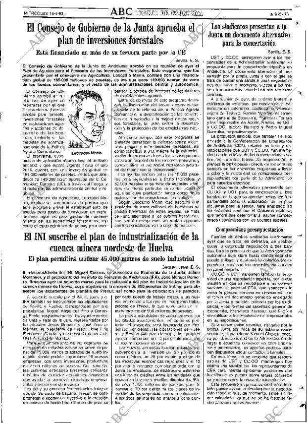 ABC SEVILLA 14-04-1993 página 75
