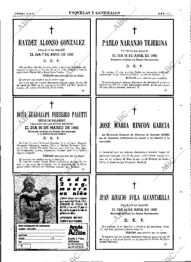 ABC MADRID 16-04-1993 página 105