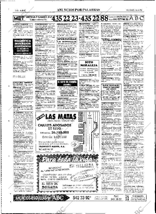 ABC MADRID 16-04-1993 página 110
