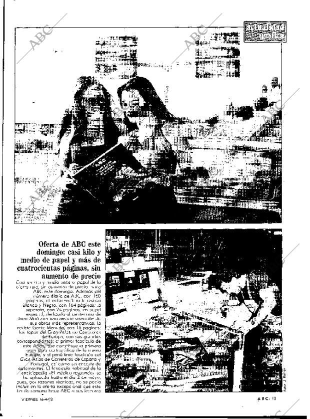 ABC MADRID 16-04-1993 página 13
