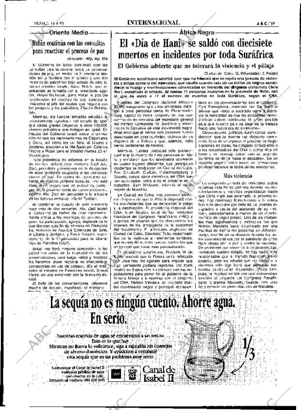 ABC MADRID 16-04-1993 página 39