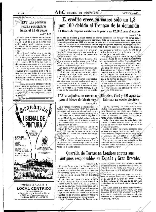 ABC MADRID 16-04-1993 página 42