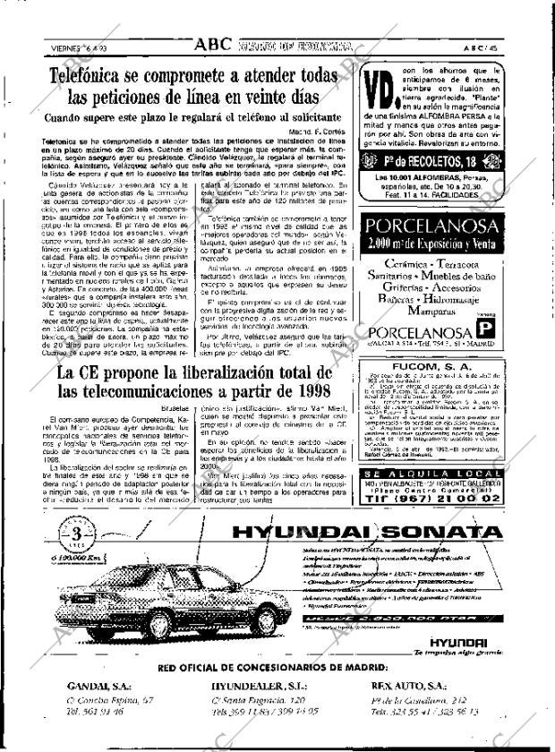 ABC MADRID 16-04-1993 página 45