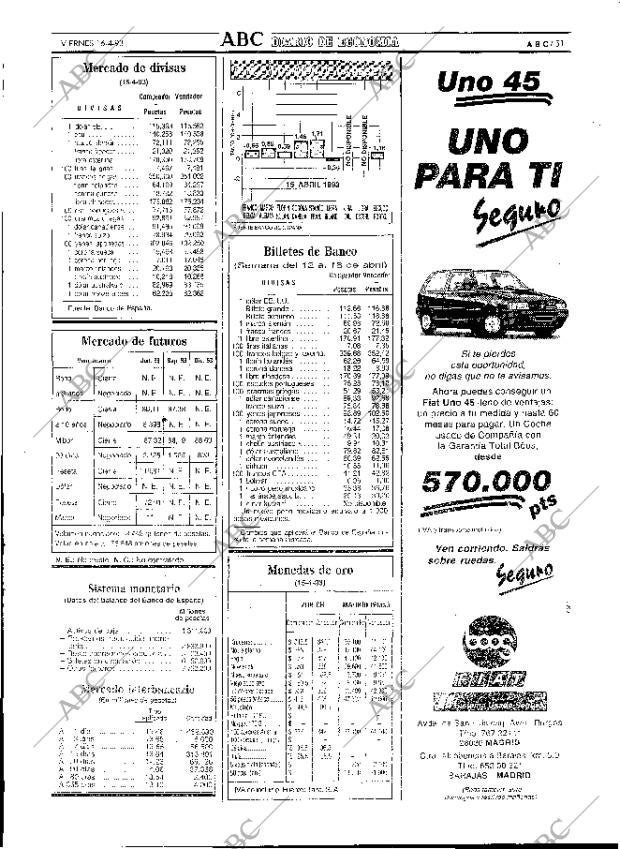 ABC MADRID 16-04-1993 página 51