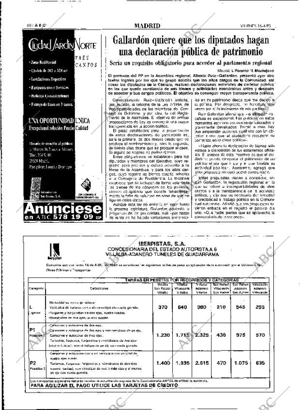 ABC MADRID 16-04-1993 página 60