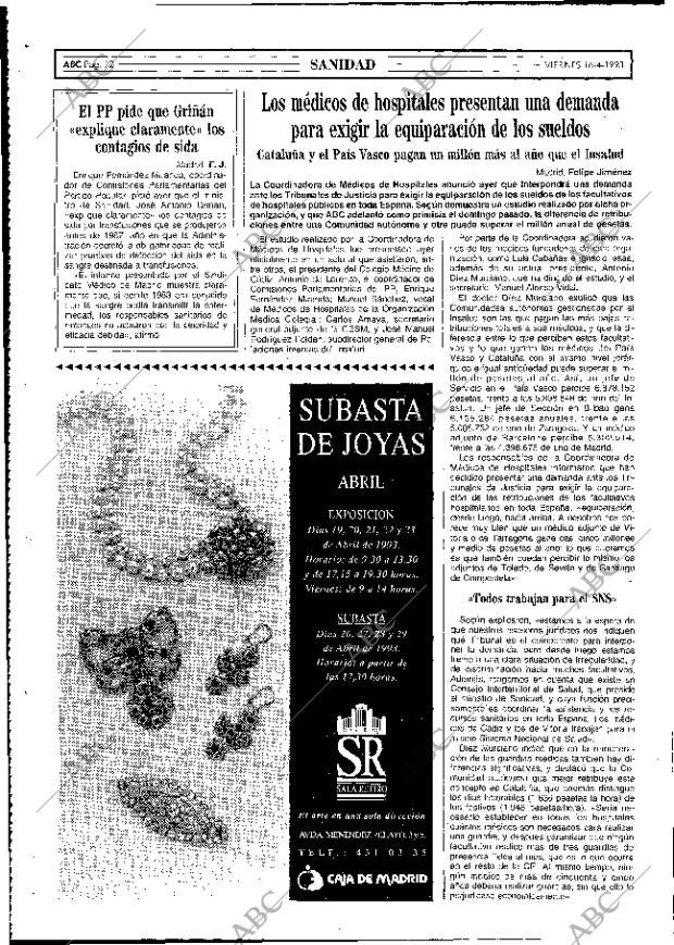 ABC MADRID 16-04-1993 página 72