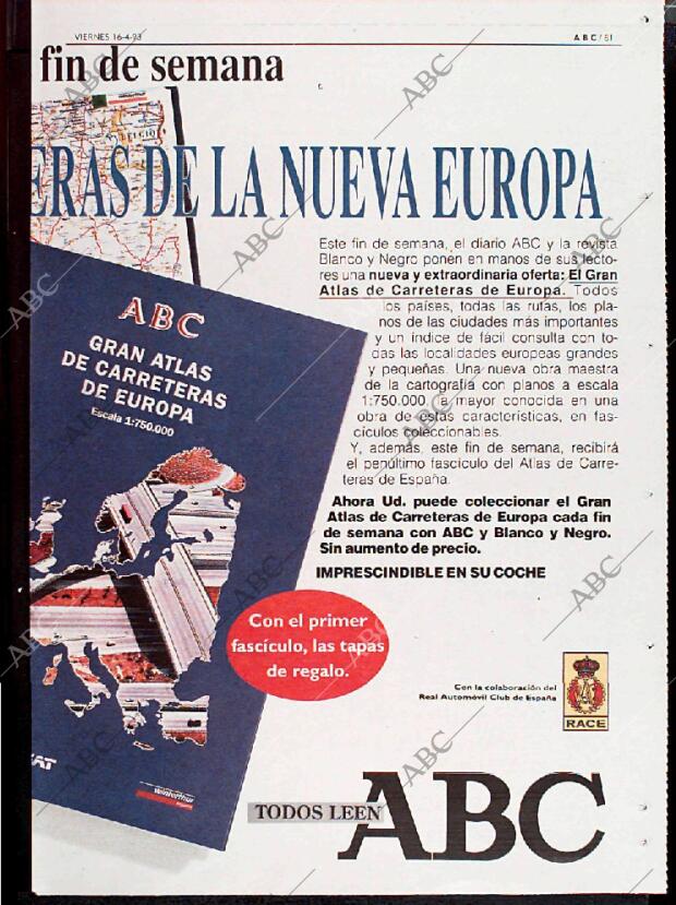 ABC MADRID 16-04-1993 página 81