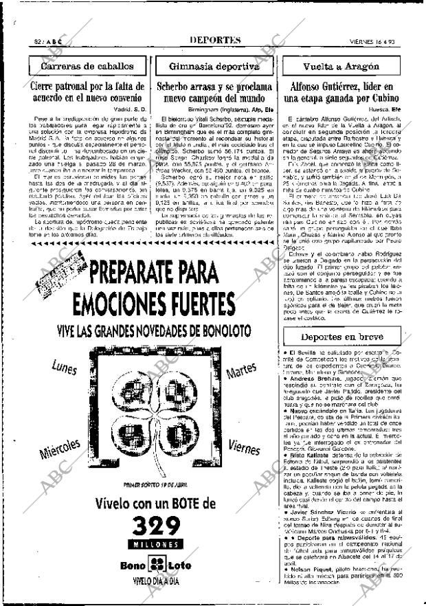 ABC MADRID 16-04-1993 página 82