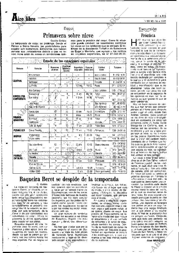 ABC MADRID 16-04-1993 página 88