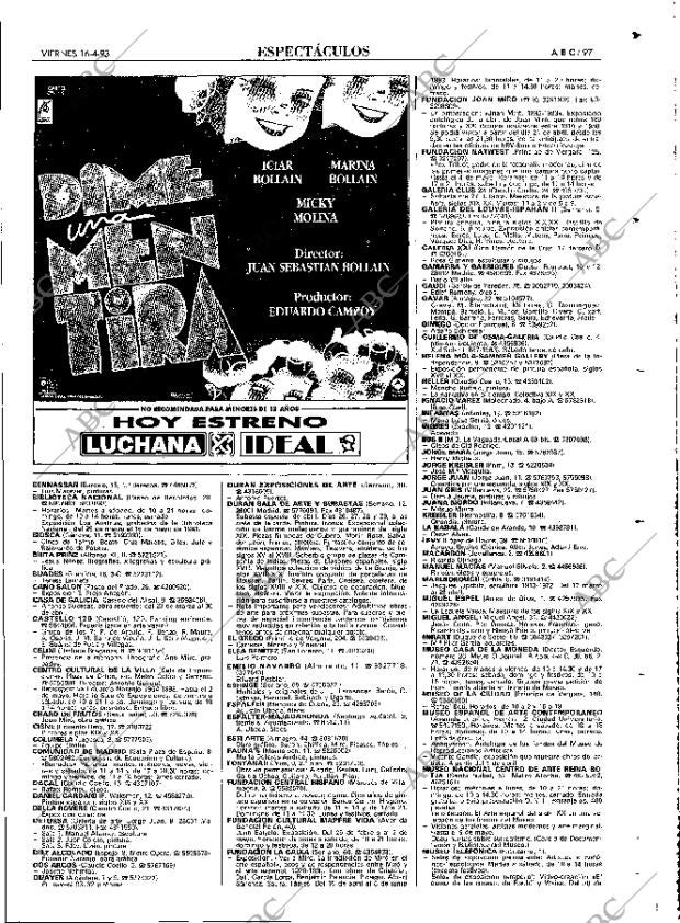 ABC MADRID 16-04-1993 página 97