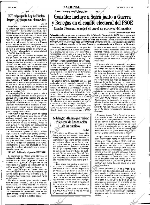 ABC SEVILLA 16-04-1993 página 22
