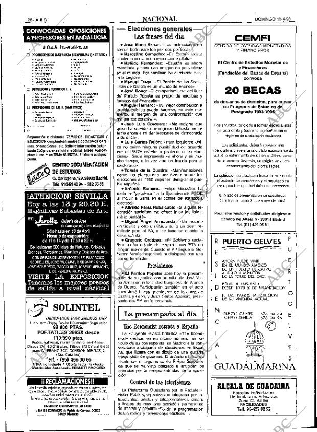 ABC SEVILLA 18-04-1993 página 26