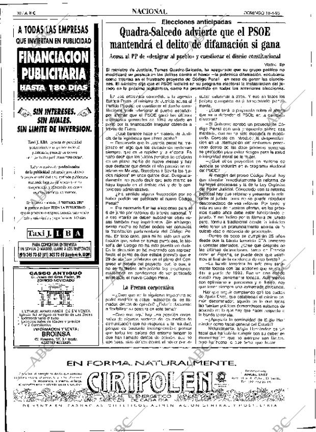 ABC SEVILLA 18-04-1993 página 30