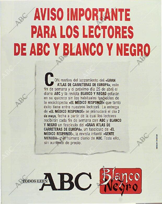 BLANCO Y NEGRO MADRID 18-04-1993 página 136