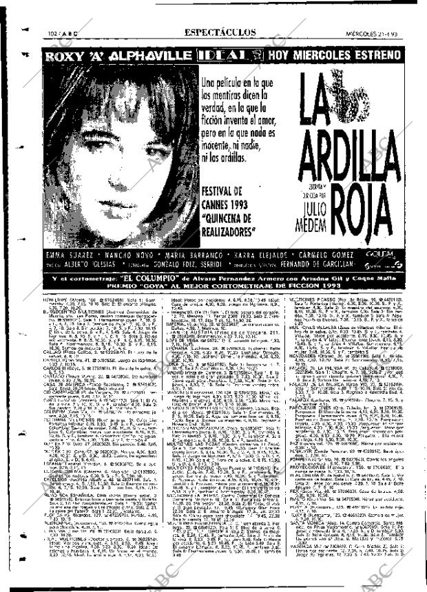 ABC MADRID 21-04-1993 página 102