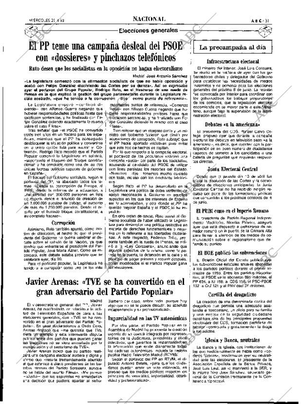 ABC MADRID 21-04-1993 página 31