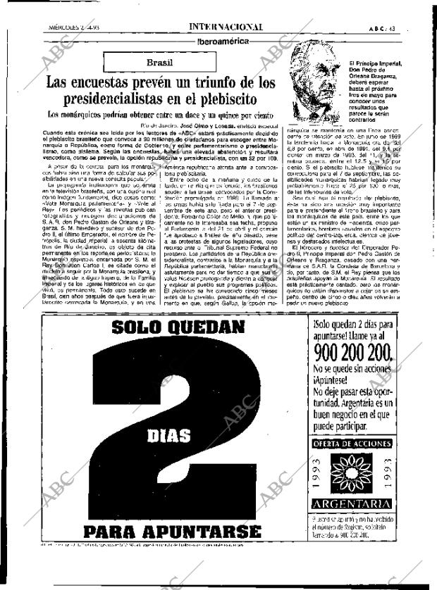 ABC MADRID 21-04-1993 página 43