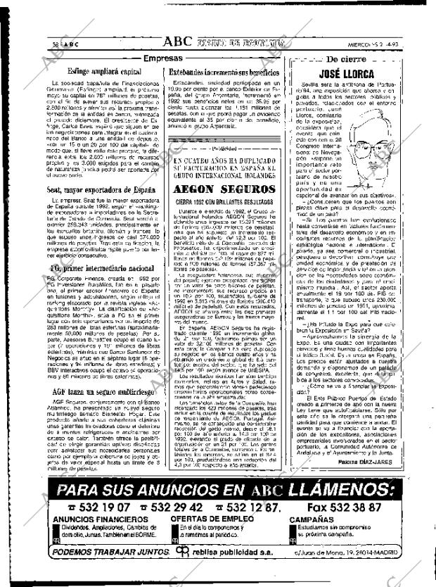 ABC MADRID 21-04-1993 página 58