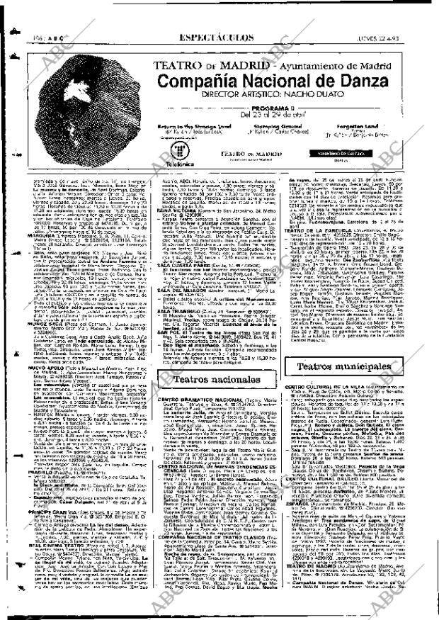ABC MADRID 22-04-1993 página 106